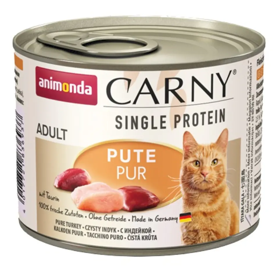 ⁨Animonda Carny Single Protein Adult Indyk puszka 200g⁩ w sklepie Wasserman.eu