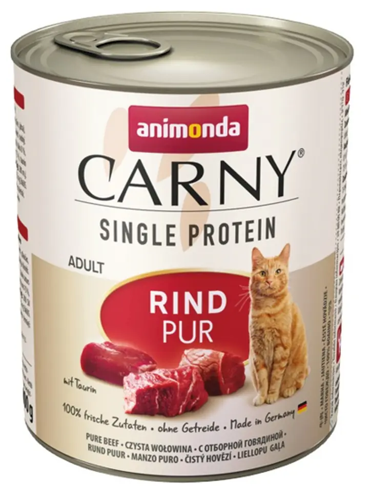 ⁨Animonda Carny Single Protein Adult Beef can 800g⁩ at Wasserman.eu