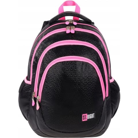 ⁨4-compartment backpack ST. RIGHT BP-06 Black Glitter⁩ at Wasserman.eu