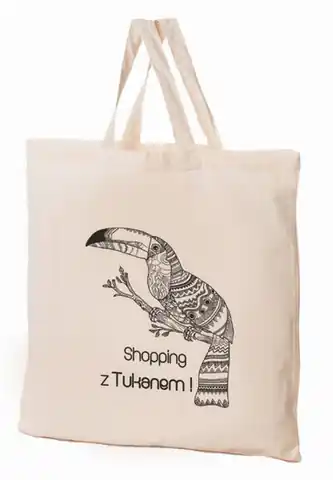 ⁨Cotton bag 38x42x10cm Pets - toucan⁩ at Wasserman.eu