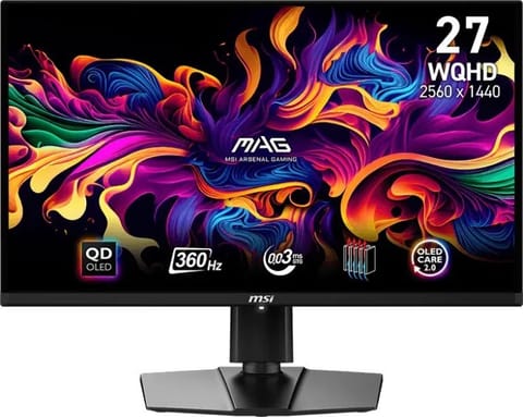 ⁨Monitor MSI MAG 271QPX QD-OLED (27" /QD-OLED /360Hz /1920 x 1080 /Czarny)⁩ w sklepie Wasserman.eu