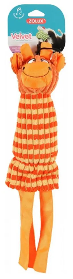 ⁨Zolux Zabawka pluszowa Velvet Żyrafa Gloria pomarańczowa [480065]⁩ w sklepie Wasserman.eu
