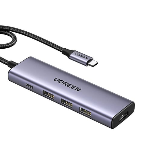 Hub USB-C Ugreen CM511, HDMI 4K 60Hz, 3x USB 3.0 5Gbps, PD 100W (srebrny) w sklepie Wasserman.eu