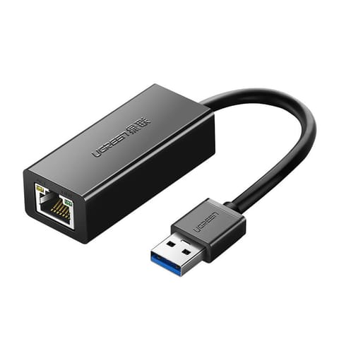 ⁨Adapter sieciowy Ugreen CR111 USB 3.0 do RJ45, Gigabit Ethernet (czarny)⁩ w sklepie Wasserman.eu