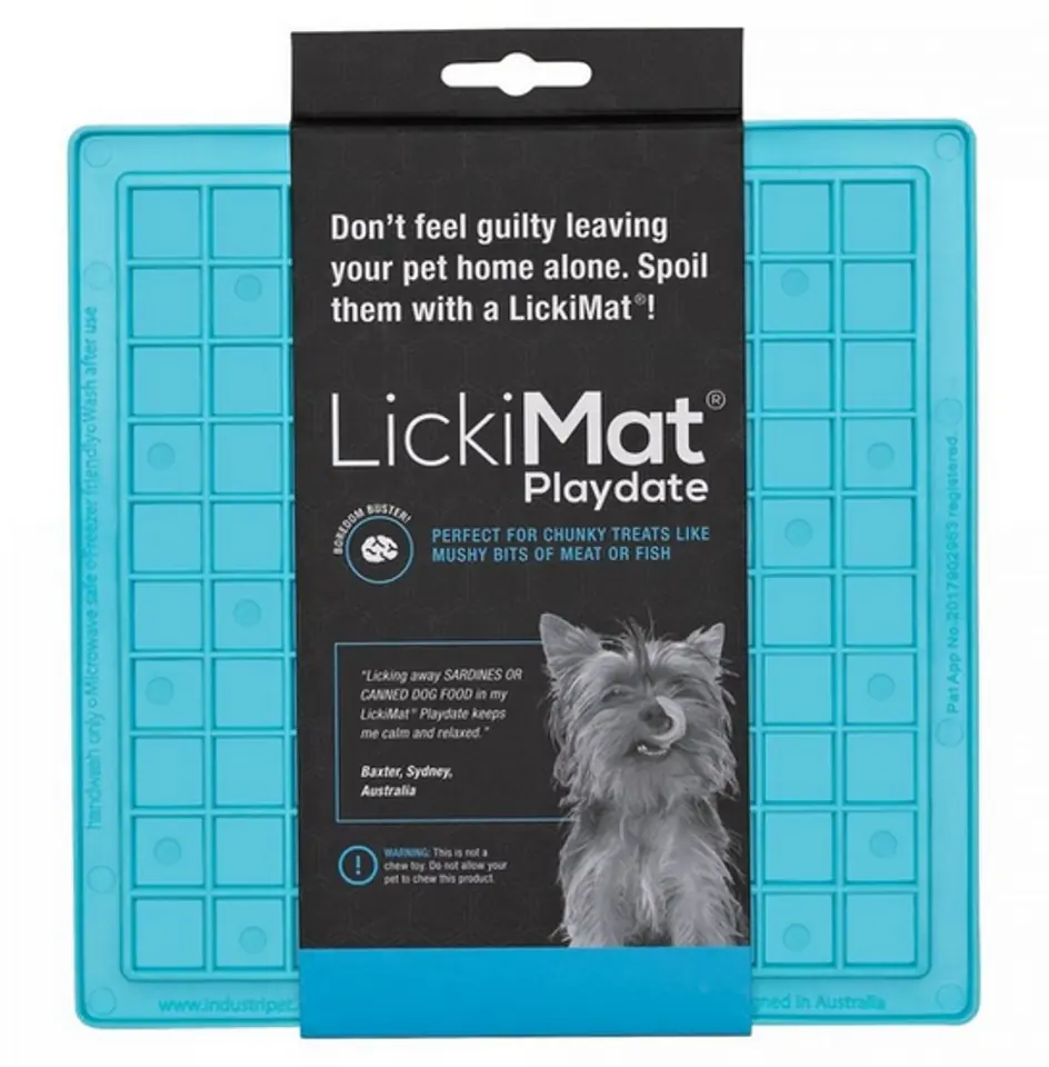 LickiMat Playdate Square soft turquoise at Wasserman.eu