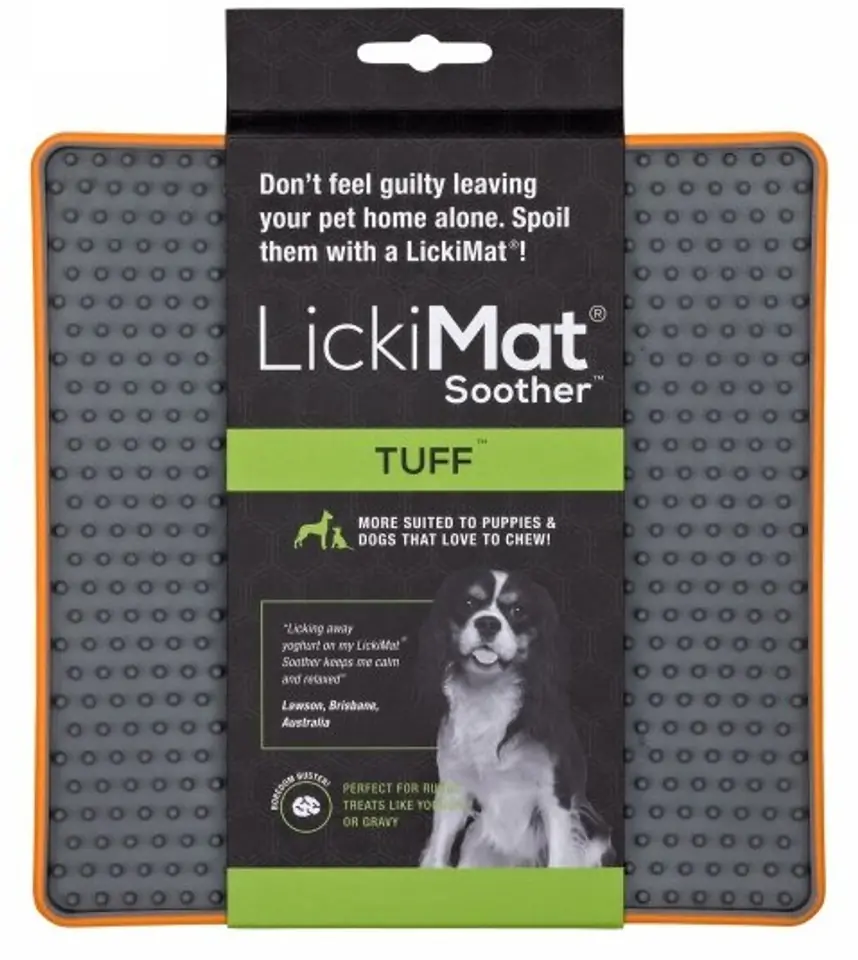 LickiMat Soother Deluxe/Tuff Jeżyk twardy pomarańczowy w sklepie Wasserman.eu