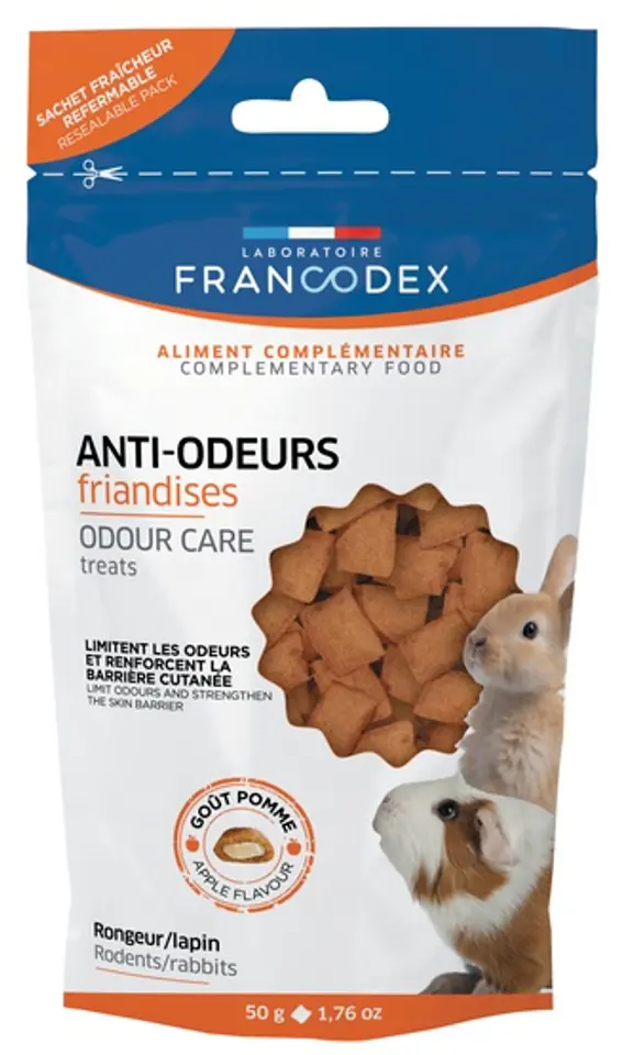 ⁨Francodex A delicacy for rodents and rabbits for odour reduction 50g [FR174130]⁩ at Wasserman.eu