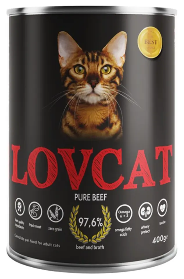 ⁨Lovcat Pure Beef can 400g⁩ at Wasserman.eu