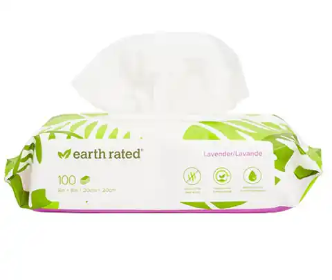 ⁨Earth Rated Lavendel Kompostierbare Tücher 100pcs⁩ im Wasserman.eu
