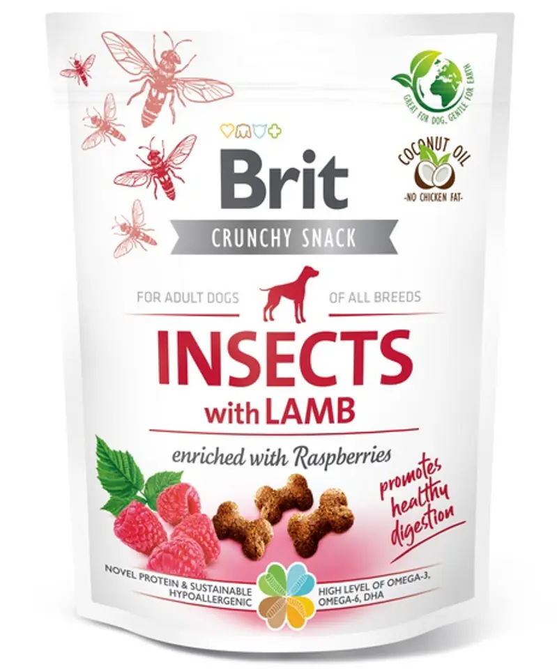 ⁨Brit Care Dog Crunchy Cracker Insect & Lamb 200g⁩ at Wasserman.eu