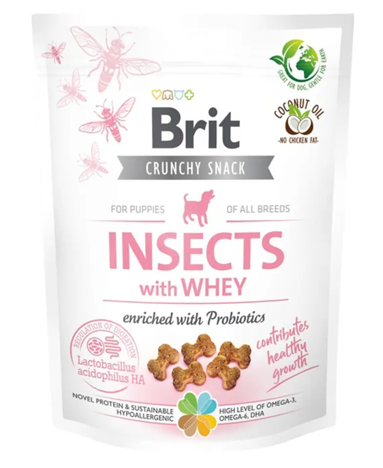 ⁨Brit Care Dog Crunchy Cracker Puppy Insect & Whey 200g⁩ w sklepie Wasserman.eu