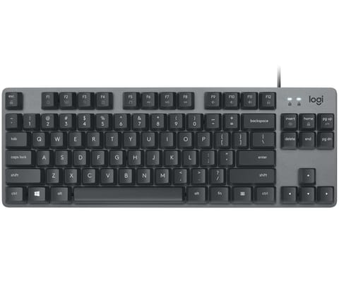 ⁨Logitech K835 TKL Mechanical Keyboard klawiatura Biuro USB Niemiecki Grafitowy, Szary⁩ w sklepie Wasserman.eu