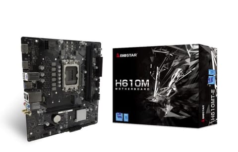 ⁨Biostar H610MT-E motherboard Intel H610 LGA 1700 micro ATX⁩ at Wasserman.eu