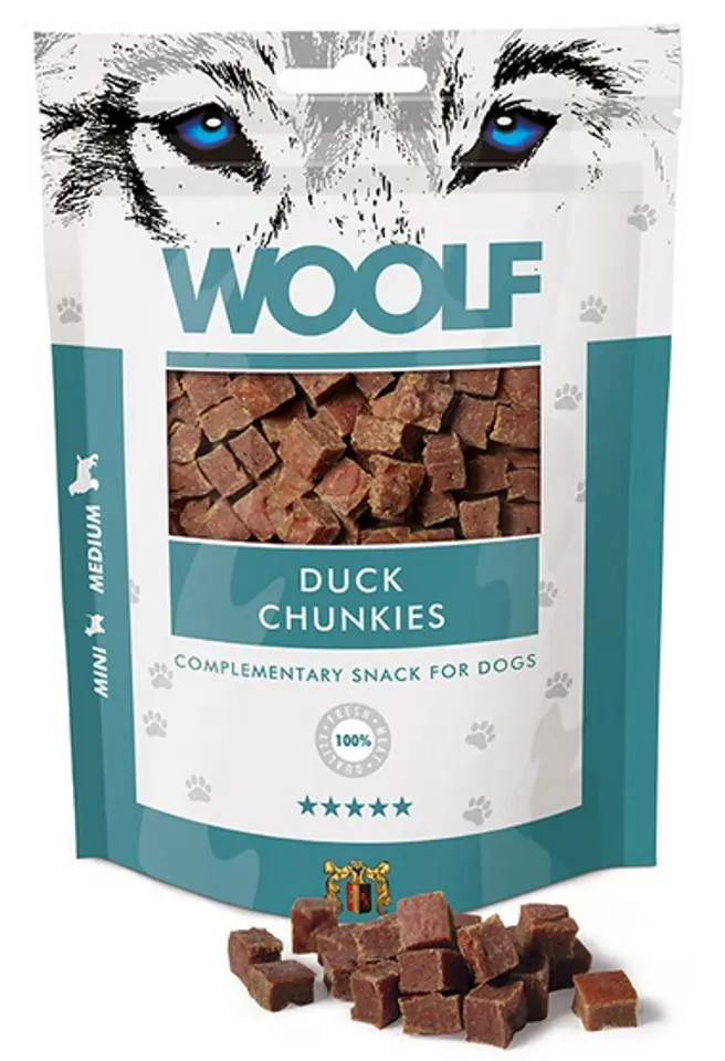 ⁨Woolf Soft Duck Chunkies 100g⁩ at Wasserman.eu