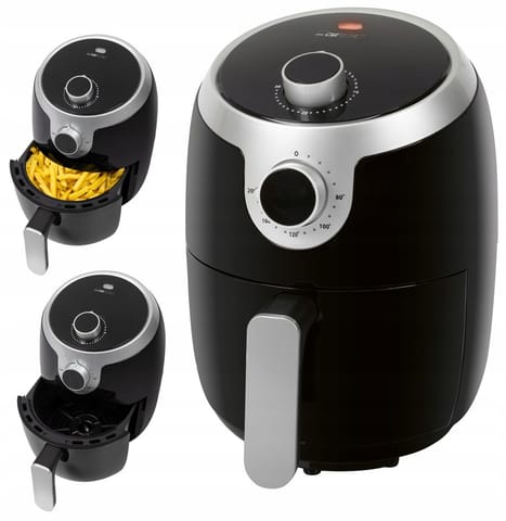 ⁨Clatronic FR 3769 H fryer 1.8 L 1000 W Hot air fryer Black⁩ at Wasserman.eu