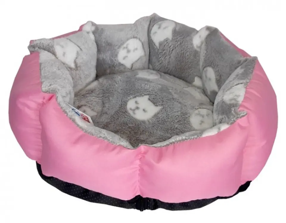 ⁨Robto Bed Rose EX M pink / gray in cats⁩ at Wasserman.eu