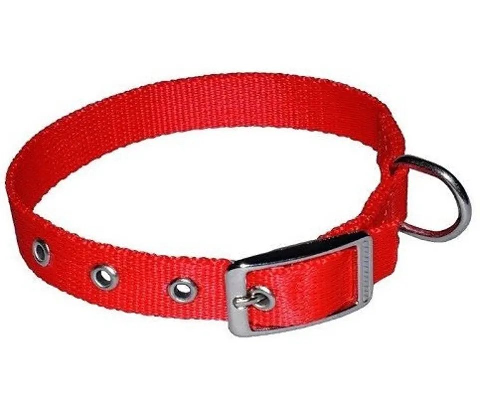 ⁨CHABA Collar smooth lux 1,6x46cm red⁩ at Wasserman.eu