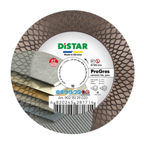 ⁨Diamentowa tarcza tnąca Distar 1A1R 125 PRO Gres⁩ w sklepie Wasserman.eu