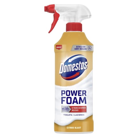 ⁨DOMESTOS Power Foam Piana do czyszczenia toalety Citrus 435 ml⁩ w sklepie Wasserman.eu