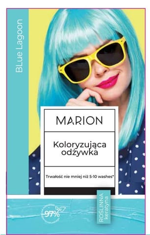 ⁨MARION Odżywka koloryzująca do włosów (5-10 myć) - Blue Lagoon 35 ml⁩ w sklepie Wasserman.eu