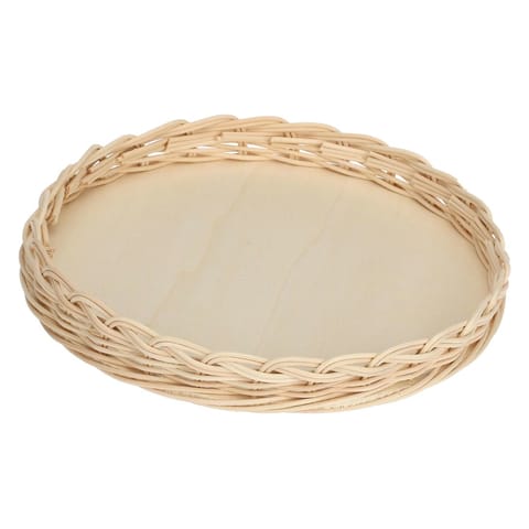 Wiklinowy kosz na naczynie do tarty Midollino - Brązowy, 28 cm w sklepie Wasserman.eu