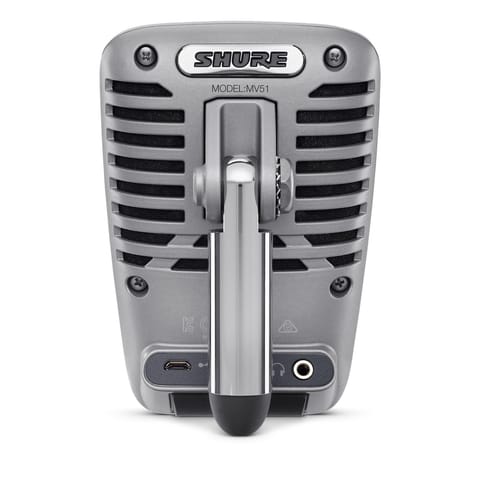 ⁨Shure MOTIV MV51 Grey Digital camcorder microphone⁩ at Wasserman.eu