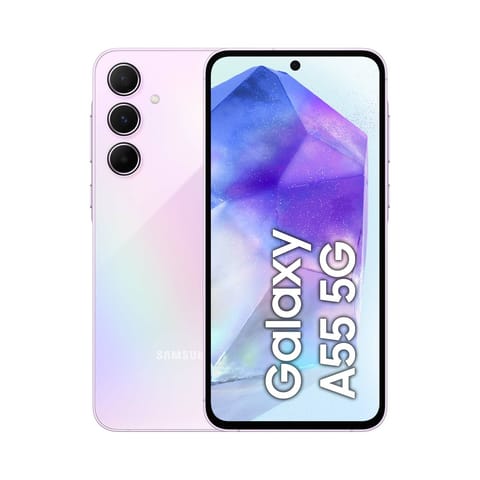 ⁨Samsung Galaxy A55 5G 16.8 cm (6.6") Hybrid Dual SIM Android 14 USB Type-C 8 GB 128 GB 5000 mAh Lilac⁩ at Wasserman.eu