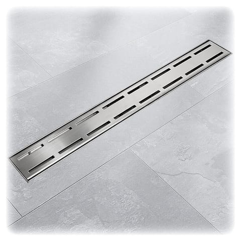 ⁨Efficient Floor drain made of inox steel 80cm LINE with low siphon⁩ at Wasserman.eu