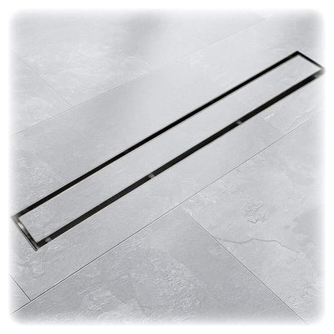 ⁨Efficient linear floor drain 100cm Befliesbar with siphon 35l/min⁩ at Wasserman.eu