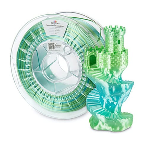 ⁨Spectrum 3D filament, PLA Silk Rainbow, 1,75mm, 1000g, 81018, ocean melange⁩ w sklepie Wasserman.eu