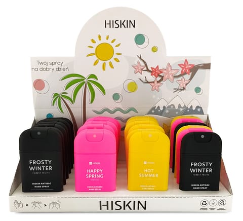 ⁨HISKIN Hot Summer Stand ekspozycyjny Mix 24 szt.⁩ w sklepie Wasserman.eu