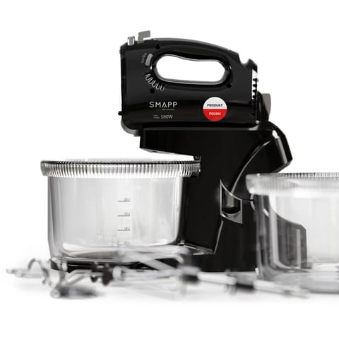 ⁨SMAPP Hand Mixer with 2 bowls Black⁩ at Wasserman.eu