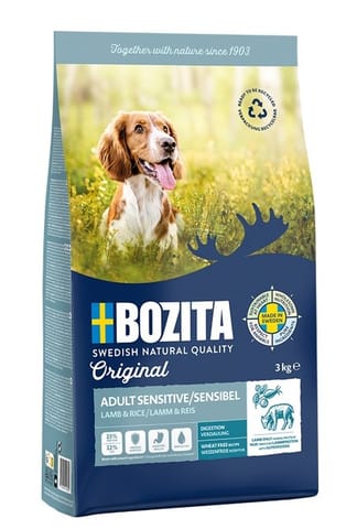 ⁨Bozita Original Adult Sensitive Jagnięcina i Ryż  - sucha karma dla psa - 3 kg⁩ w sklepie Wasserman.eu