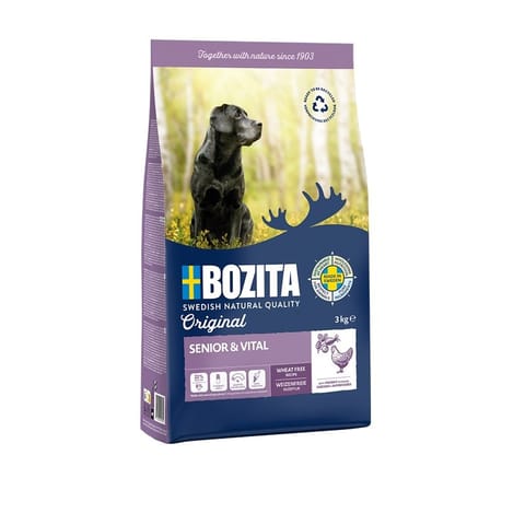 ⁨BOZITA Original Senior & Vital Chicken - dry dog food - 3kg⁩ at Wasserman.eu