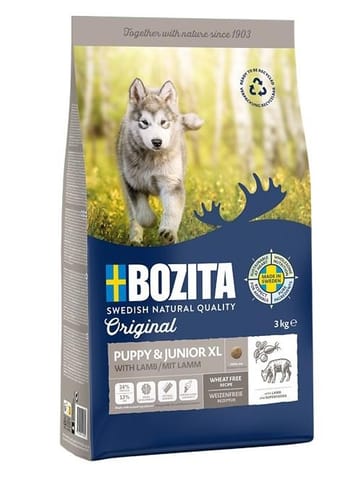 ⁨Bozita Original Puppy & Junior XL z Jagnięciną  - sucha karma dla psa - 12 kg⁩ w sklepie Wasserman.eu