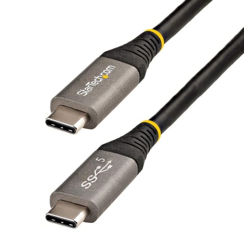 ⁨StarTech.com USB315CCV2M kabel USB USB 3.2 Gen 1 (3.1 Gen 1) 2 m USB C Czarny, Szary⁩ w sklepie Wasserman.eu