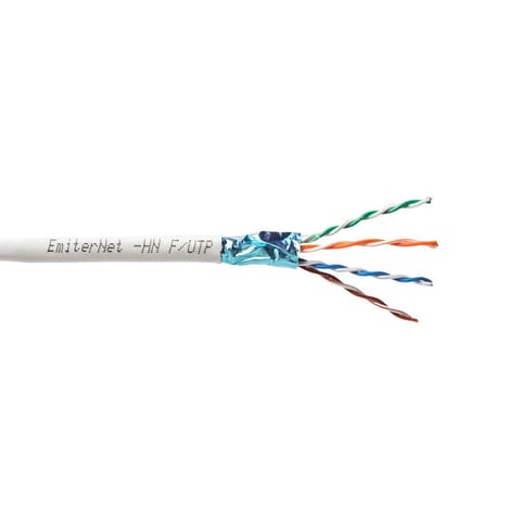 ⁨Net FTP (F/UTP) Cat.5e 350MHz Emitter Cable, 4x2x24 AWG Wire, PVC⁩ at Wasserman.eu