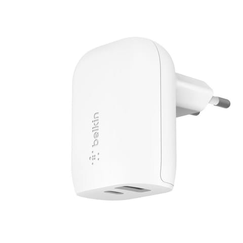 ⁨BELKIN 37W DUAL CHARGER 25W USB/W/POWER DELIVERY 12W USB-A WHITE⁩ w sklepie Wasserman.eu