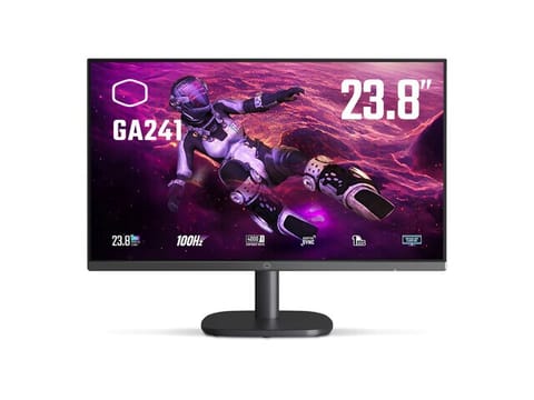 ⁨Cooler Master Gaming GA241 computer monitor 60.5 cm (23.8") 1920 x 1080 pixels Full HD LCD Black⁩ at Wasserman.eu