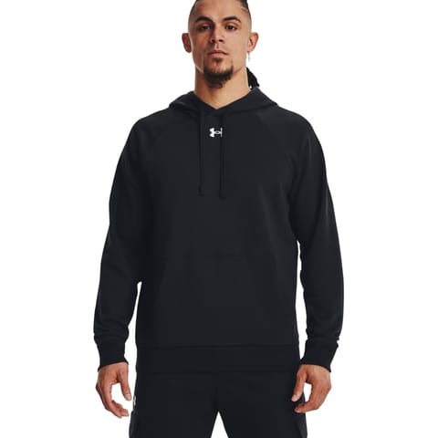 ⁨Bluza męska Under Armour Rival Fleece Hoodie czarna 1379757 001 L⁩ w sklepie Wasserman.eu