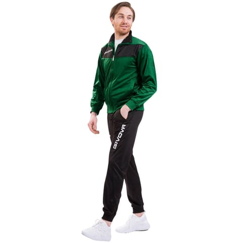 ⁨Dres Givova Tuta Visa Triacetato zielono-czarny TR018 1310 L⁩ w sklepie Wasserman.eu
