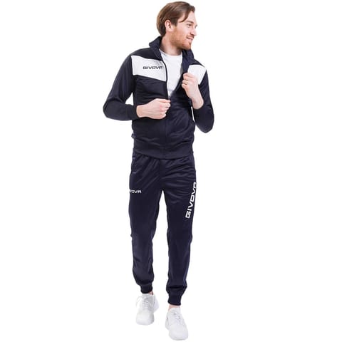 ⁨Dres Givova Tuta Visa Triacetato granatowo-biały TR018 0403  L⁩ w sklepie Wasserman.eu