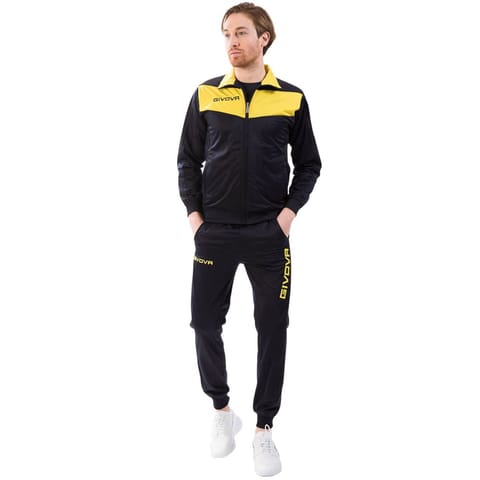 ⁨Dres Givova Tuta Visa Triacetato granatowo-żółty TR018 0407 L⁩ w sklepie Wasserman.eu