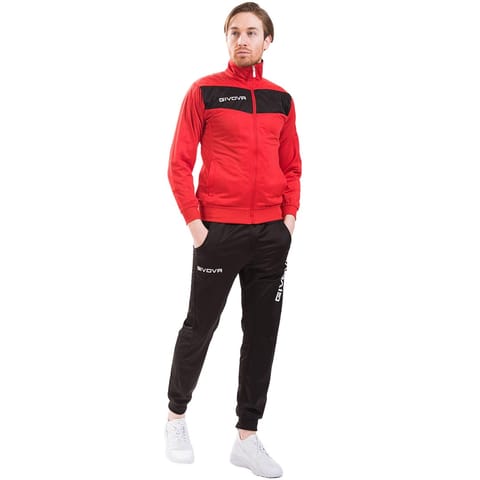 ⁨Dres Givova Tuta Visa Triacetato czerwono-czarny TR018 1210  XL⁩ w sklepie Wasserman.eu
