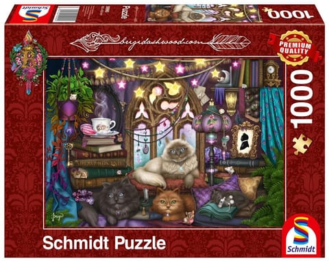 Puzzle 1000 Brigid Ashwood, Koty, herbata i książk w sklepie Wasserman.eu