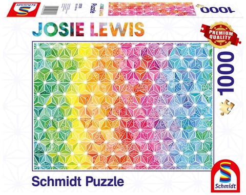 ⁨Puzzle 1000 Josie Lewis, Kolorowe trójkąty⁩ w sklepie Wasserman.eu