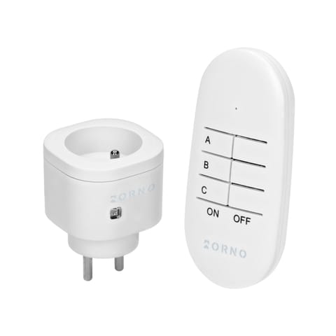 Bezprzewodowe gniazdo mini sterowane pilotem 1+1 w sklepie Wasserman.eu