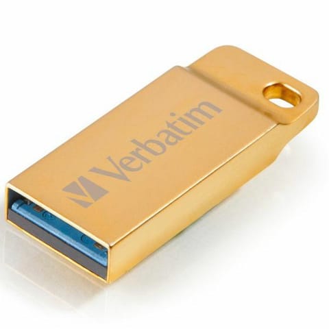 ⁨Verbatim Pendrive 16GB USB-A 3.2 Metal Executive złoty/gold 99104⁩ w sklepie Wasserman.eu