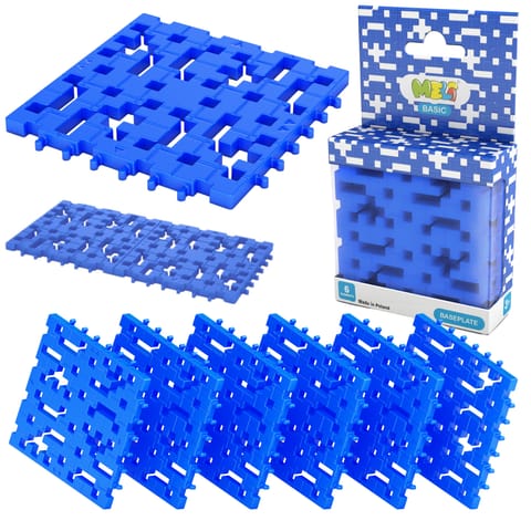 ⁨Zestaw Klocków Płytek Konstrukcyjnych Basic Baseplate Blue 6 Elementów⁩ w sklepie Wasserman.eu