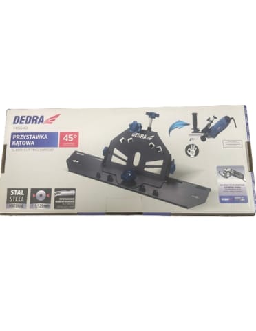 ⁨Przystawka kątowa 45 stopni do szlifierek 115mm, 125mm DEDRA YKS040 stalowa⁩ w sklepie Wasserman.eu